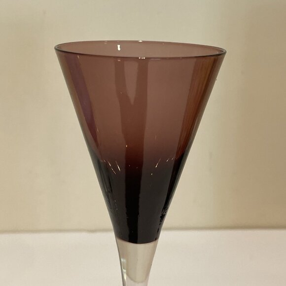 4 Cellini Crystal Stemware Italy Cordial Glasses Handblown Long Stem Multicolor - Picture 6 of 11